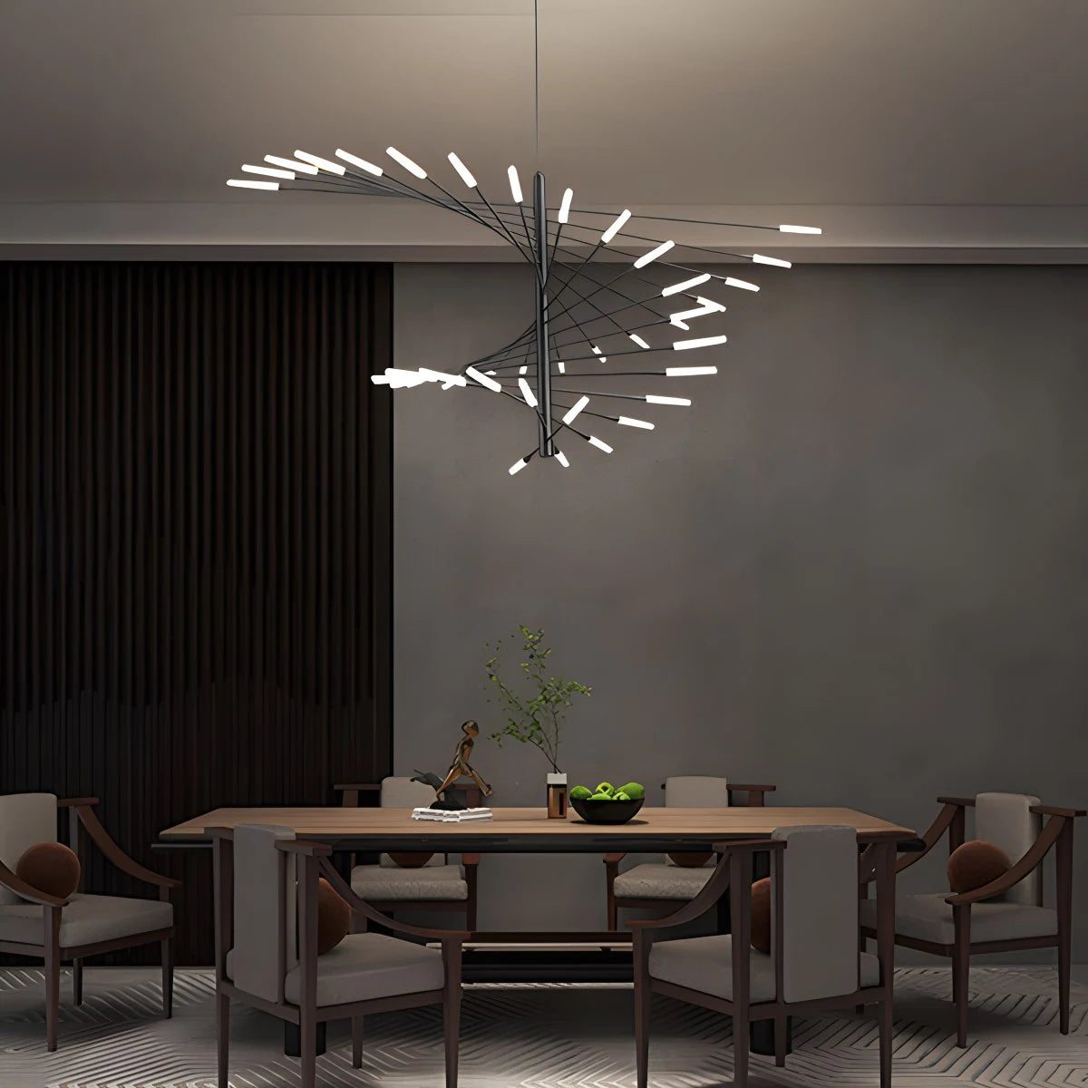 Strip Spiral Chandelier