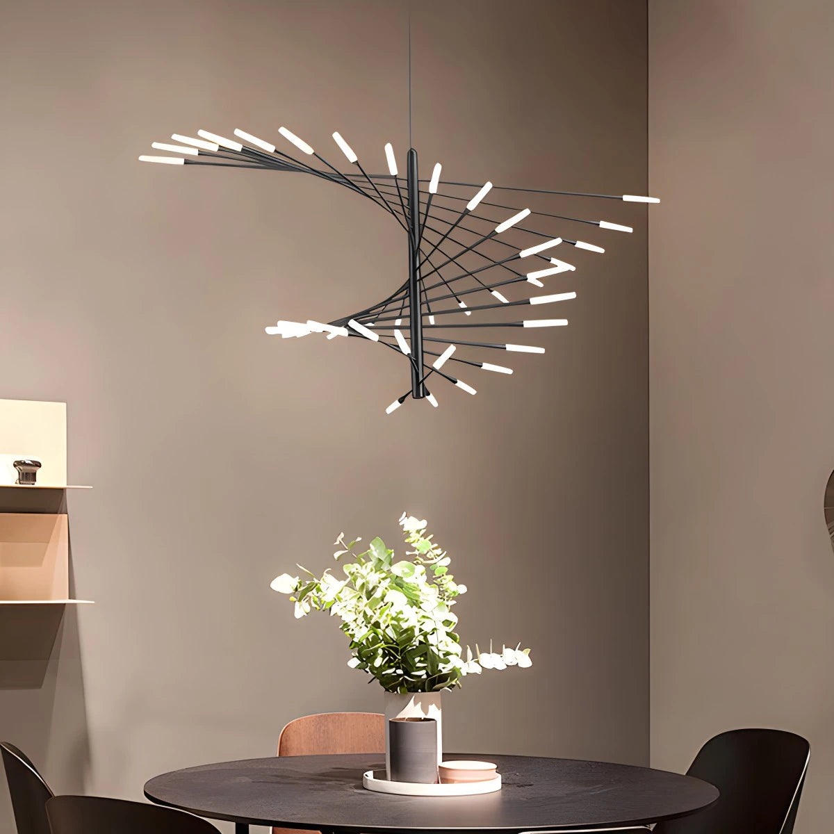 Strip Spiral Chandelier