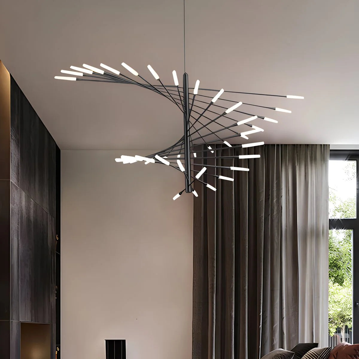 Strip Spiral Chandelier