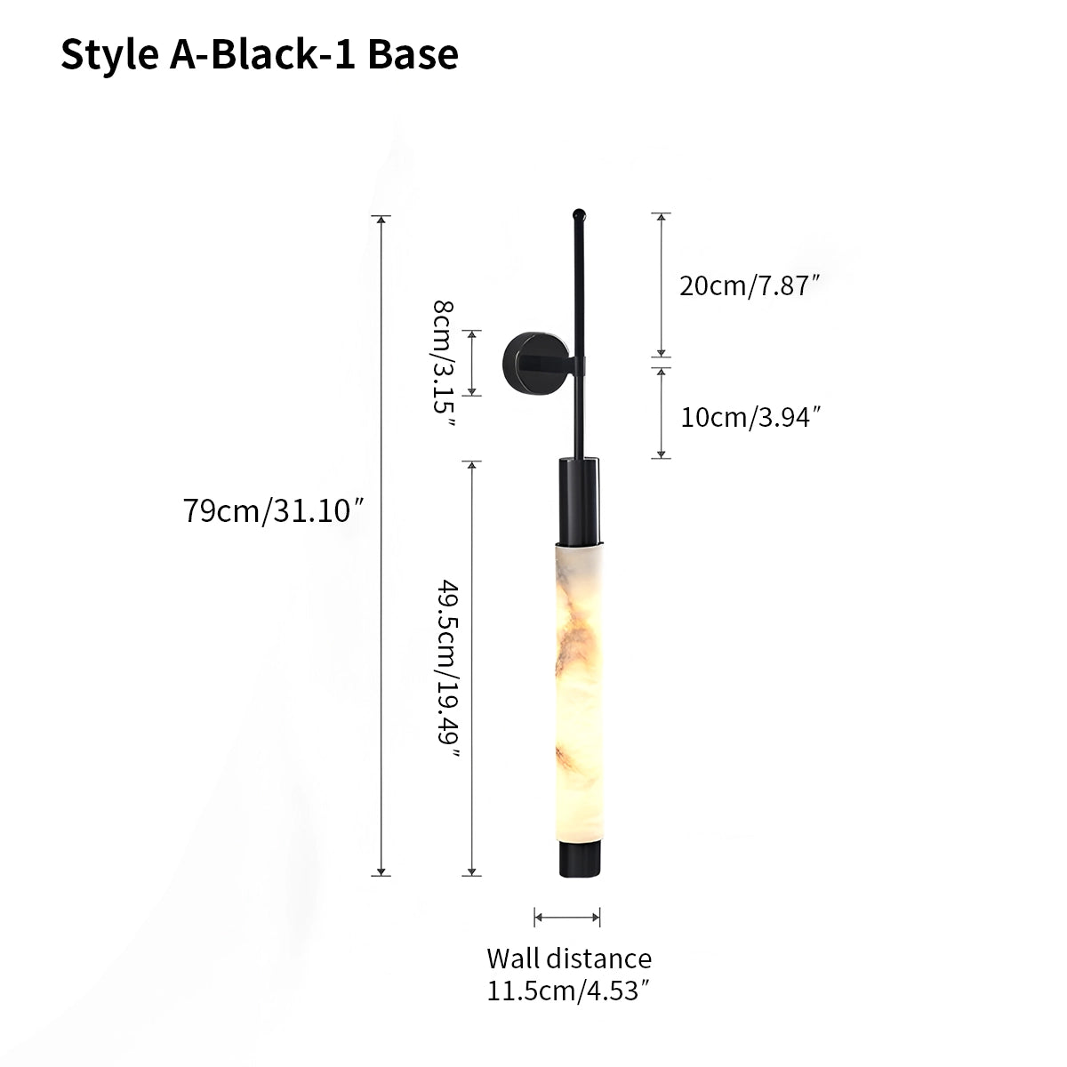 Antizer Modern Spanish Alabaster Long Strip Wall Lamp