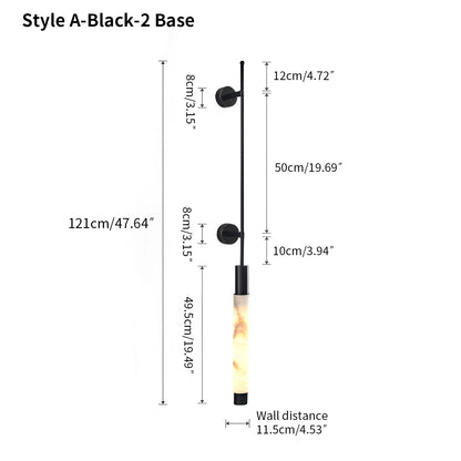 Antizer Modern Spanish Marble Long Strip Wall Lamp