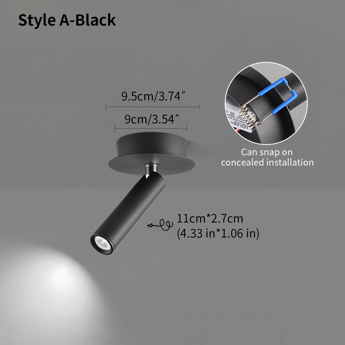 Antizer Nordic Minimalist Bedroom Sconce & Spotlight