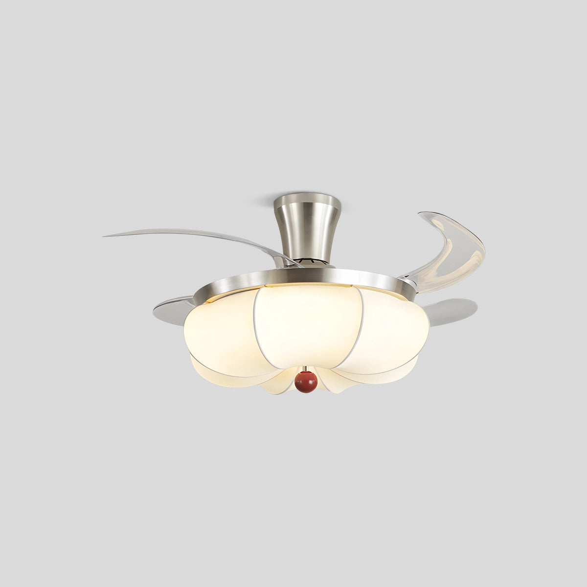 Antizer Retro Fabric Ceiling Fan Light for Dining Room