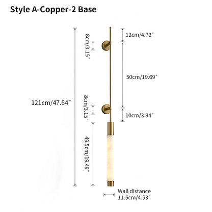Antizer Modern Spanish Marble Long Strip Wall Lamp
