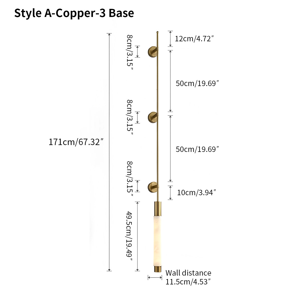 Antizer Modern Spanish Alabaster Long Strip Wall Lamp