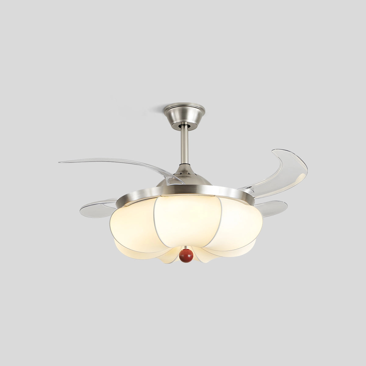 Antizer Retro Fabric Ceiling Fan Light for Dining Room