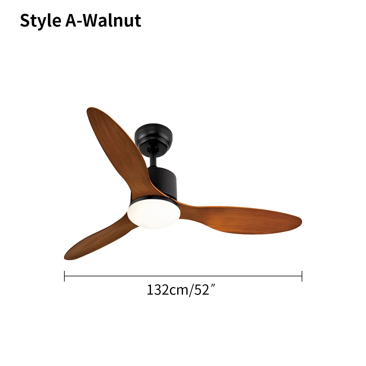 Antizer 3 Blade Modern Ceiling Fan with Light