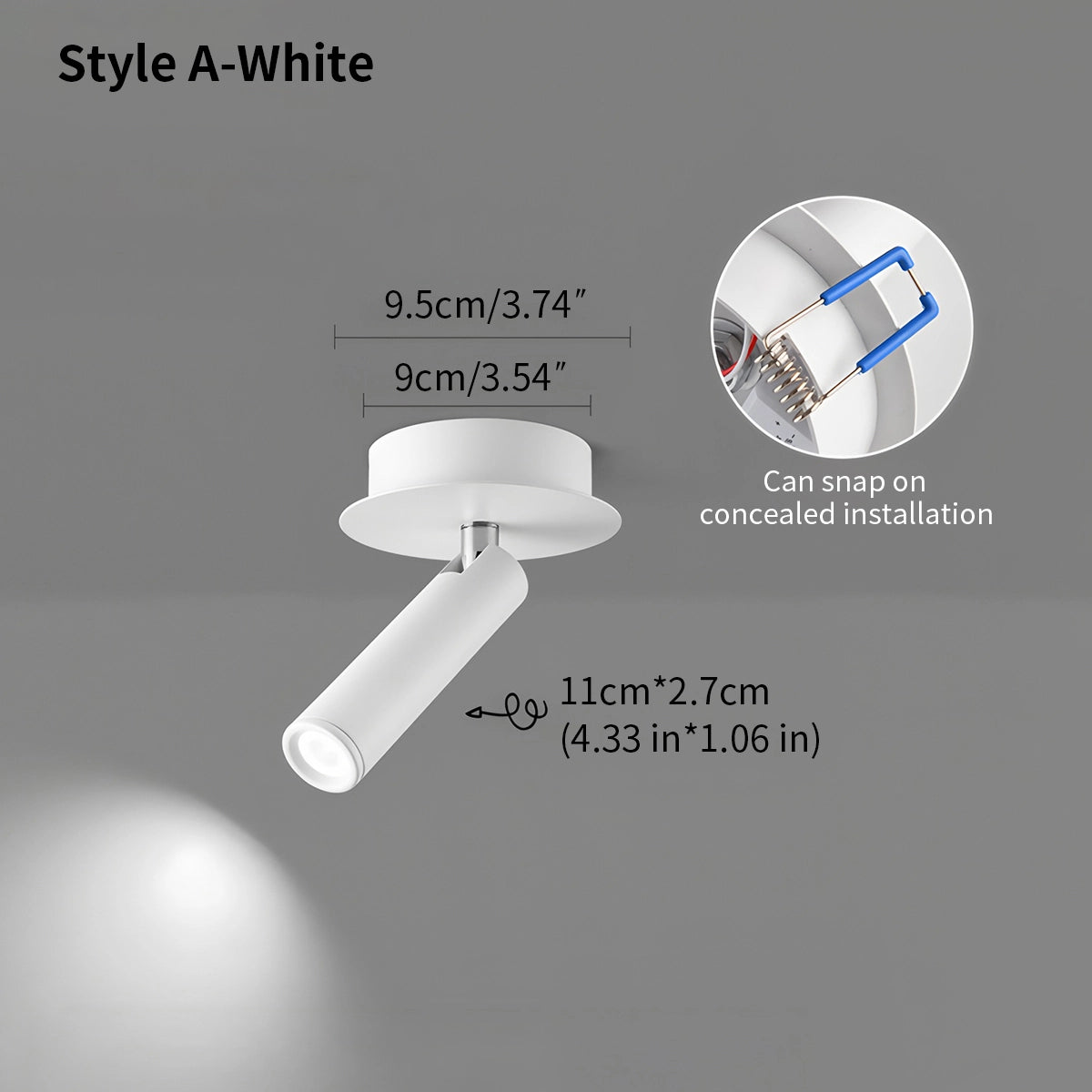 Antizer Nordic Minimalist Bedroom Sconce & Spotlight