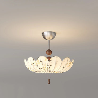 Antizer Floral Fabric Pendant Ceiling Light for Dining Room