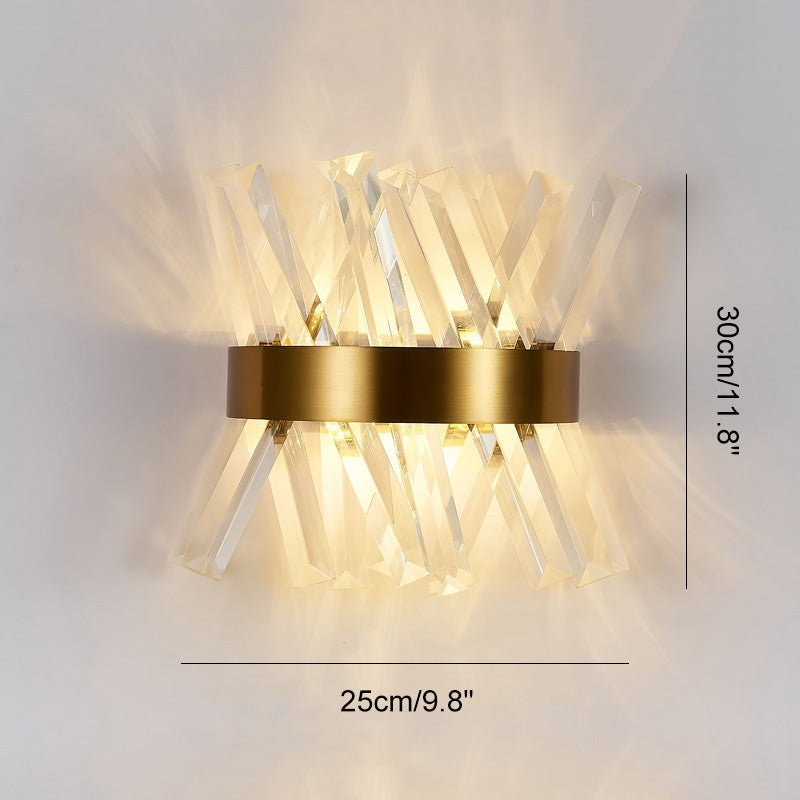 Crystal Glass Luxury Wall Sconce