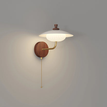 Antizer Cream Adjustable UFO Wall Lamp for Bedside
