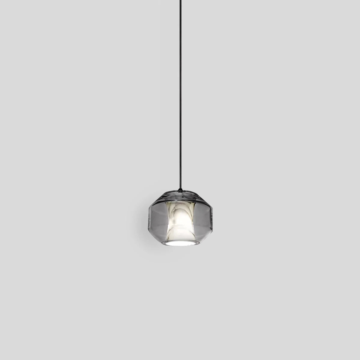 Antizer Modern Alabaster Glass Pendent Light for Bedroom