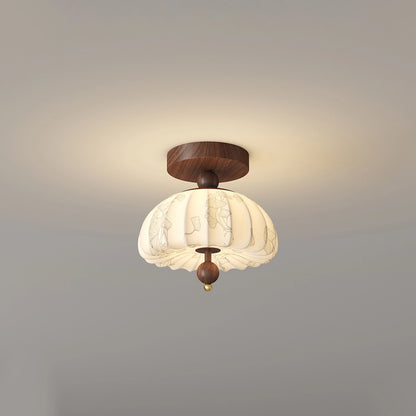 Antizer Fabric Pumpkin Ceiling Lamp for Hallways