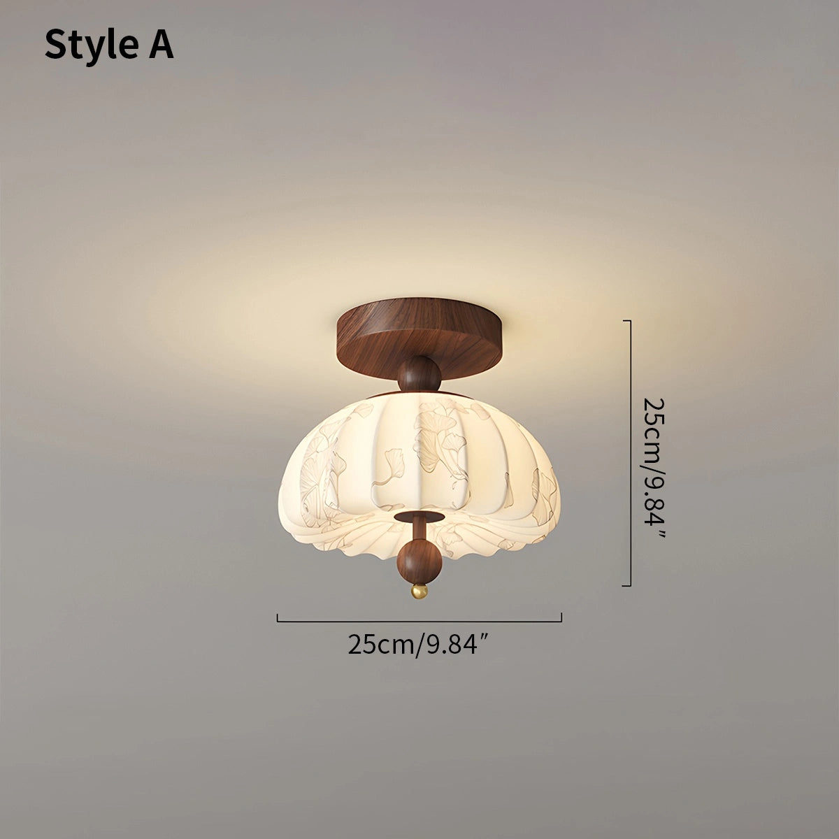Antizer Fabric Pumpkin Ceiling Lamp for Hallways