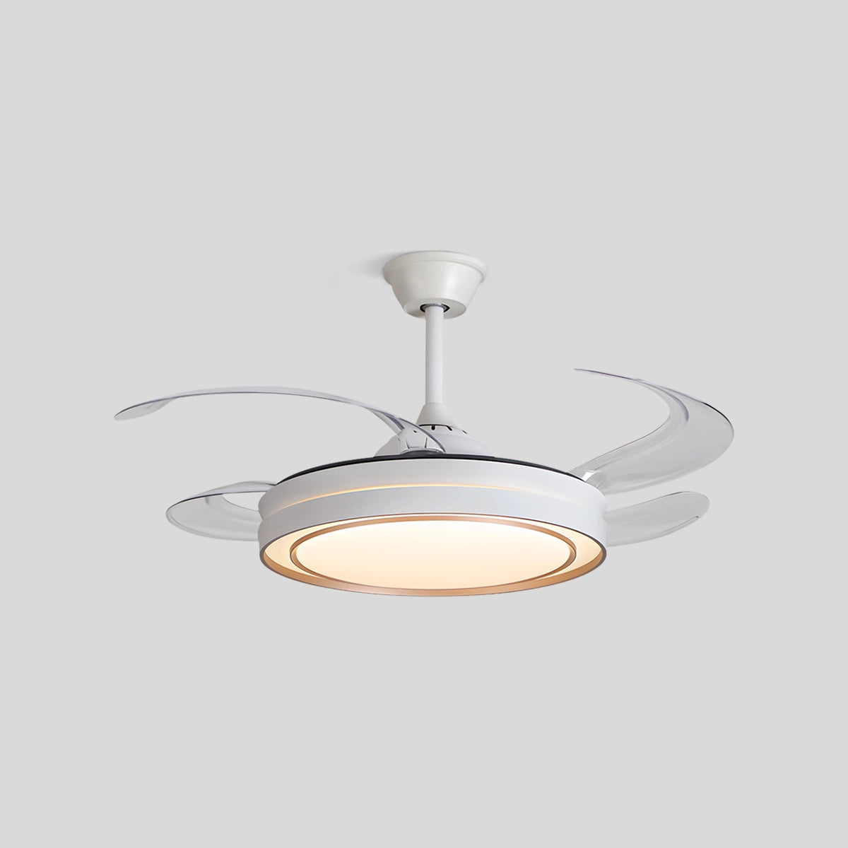 Antizer Modern Round Ceiling Fan Light with Remote Control