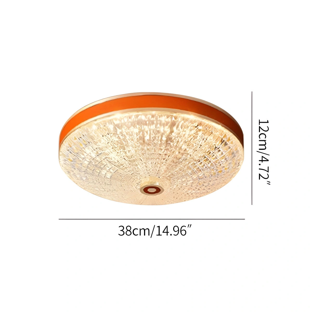 Antizer Crystal Glass Ceiling Light Ultrathin Circular