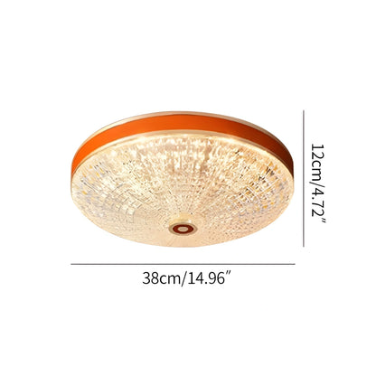 Antizer Crystal Glass Ceiling Light Ultrathin Circular