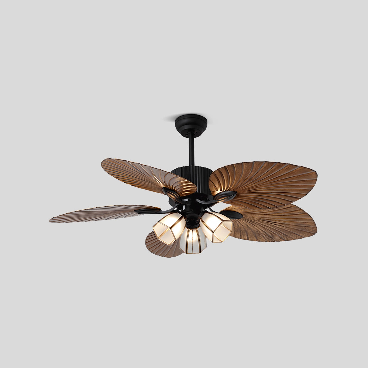 Antizer Tropical Palm Leaves Ceiling Fan with Light