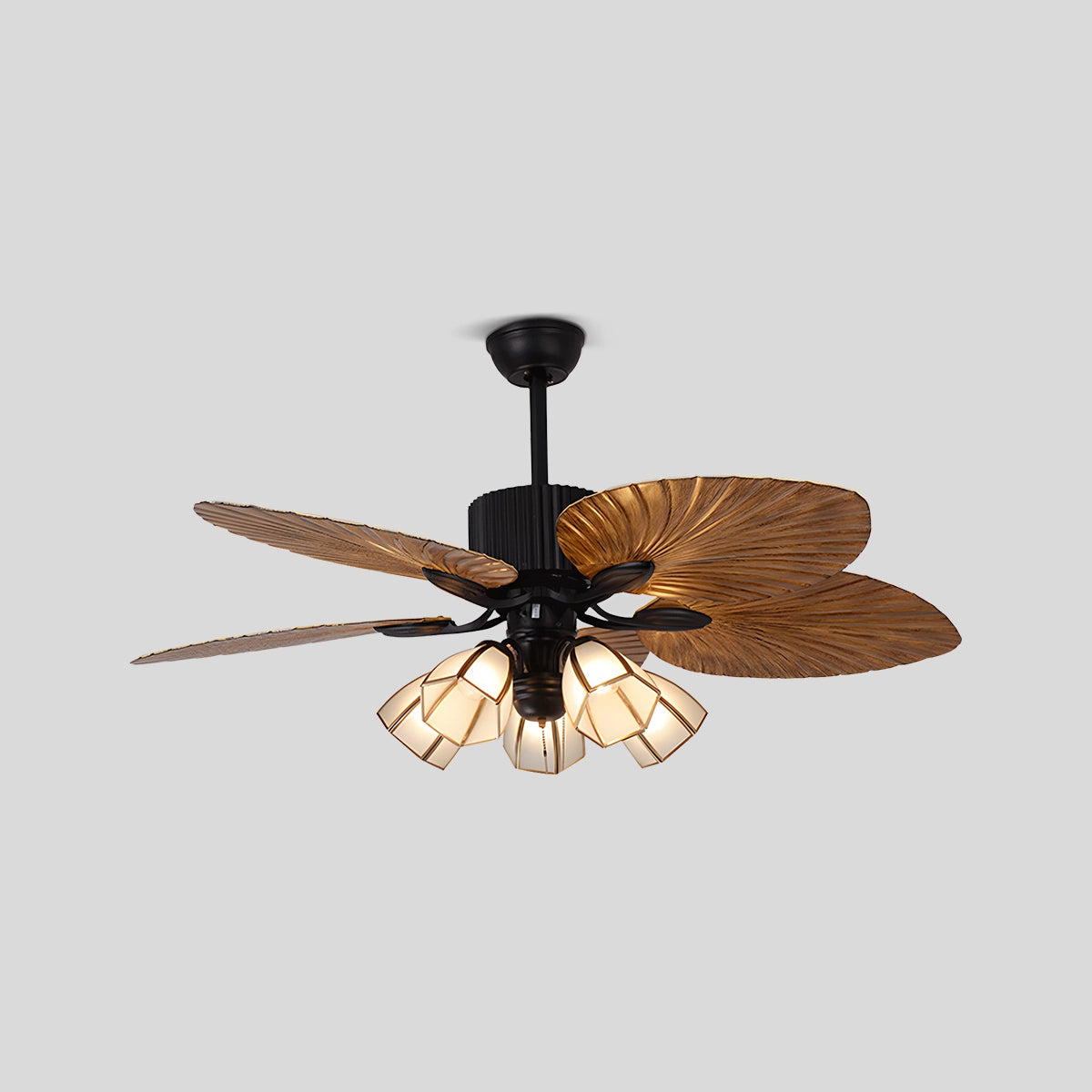Antizer Tropical Palm Leaves Ceiling Fan with Light