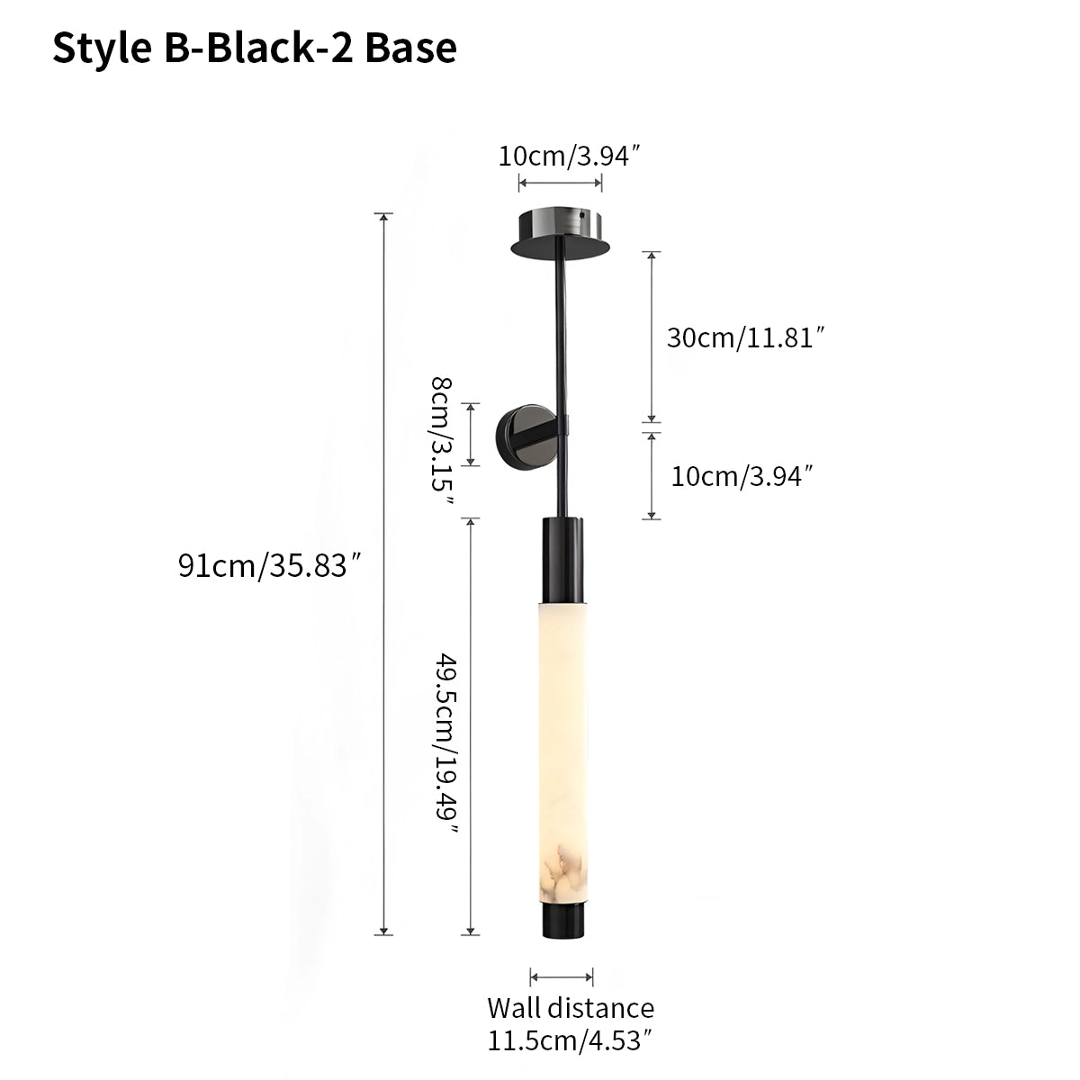 Antizer Modern Spanish Alabaster Long Strip Wall Lamp