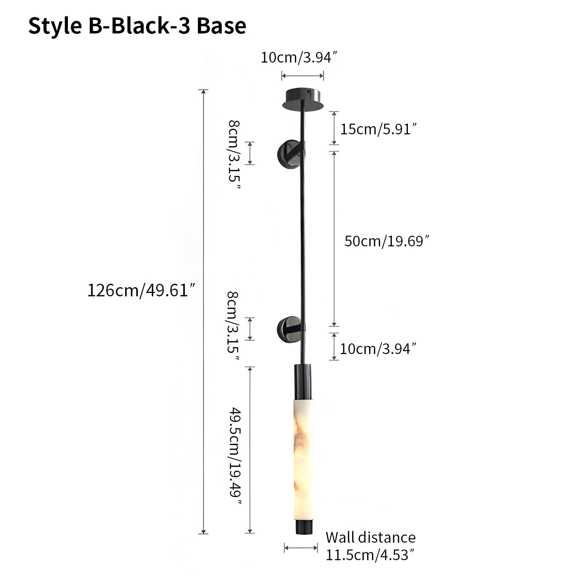 Antizer Modern Spanish Alabaster Long Strip Wall Lamp