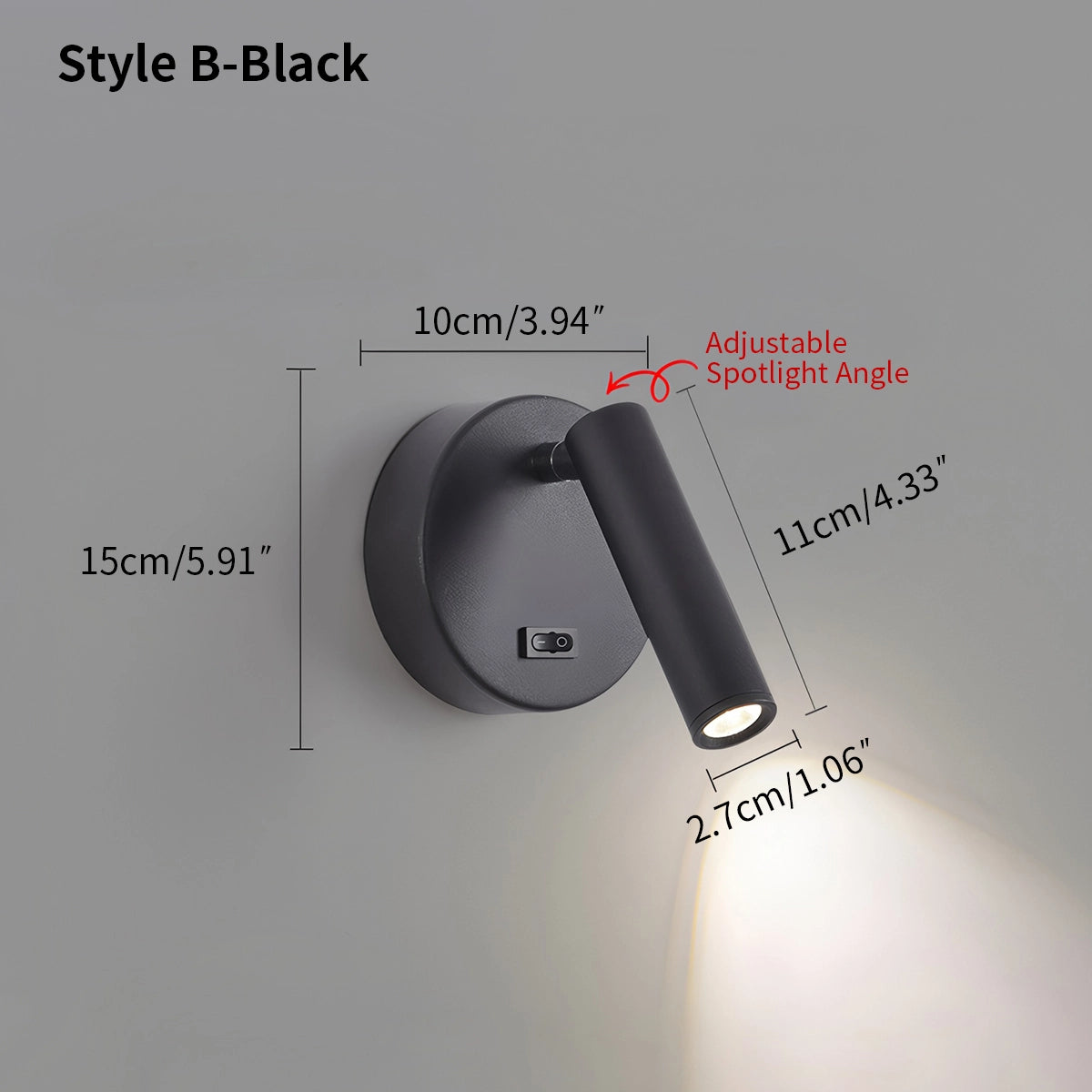 Antizer Nordic Minimalist Bedroom Sconce & Spotlight
