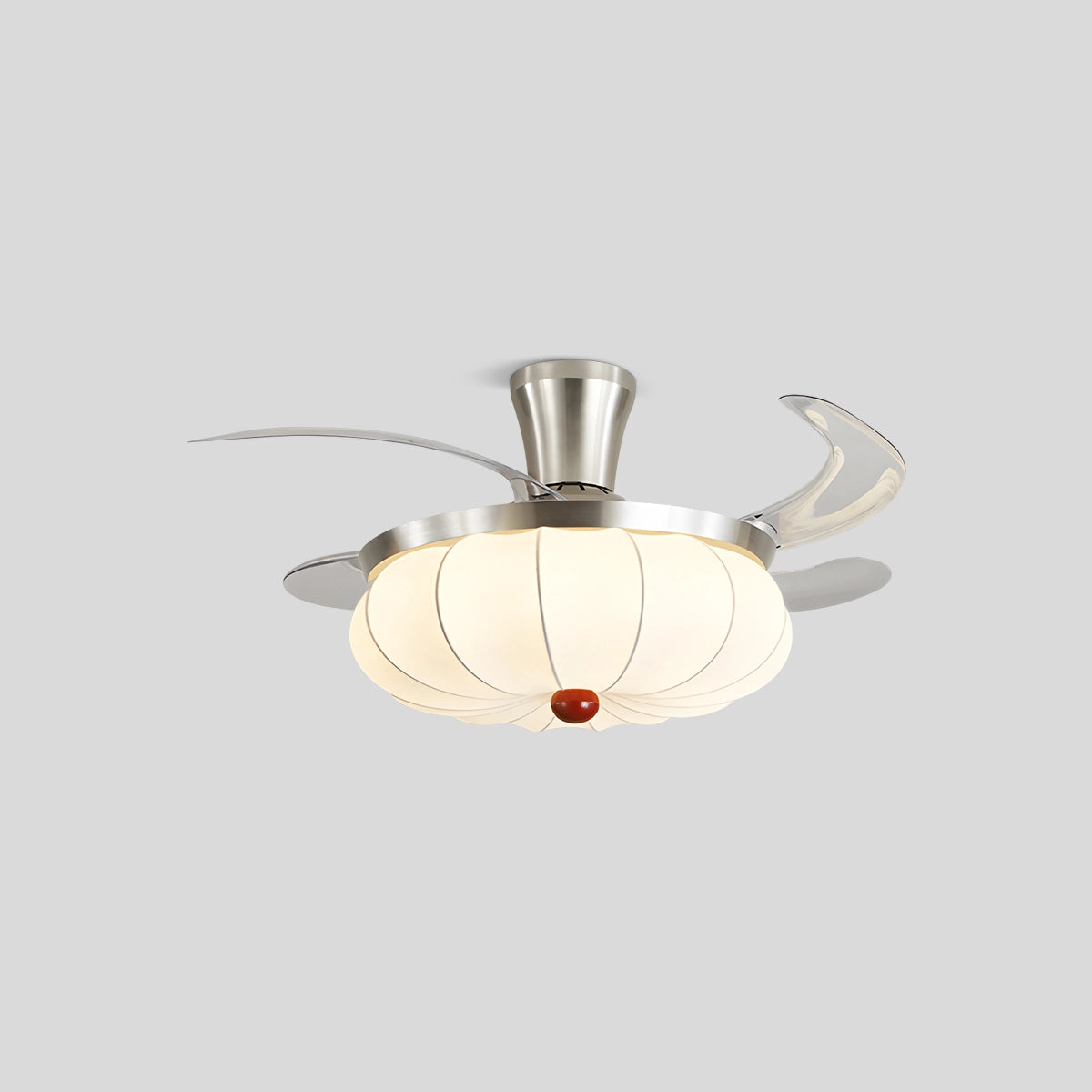 Antizer Retro Fabric Ceiling Fan Light for Dining Room