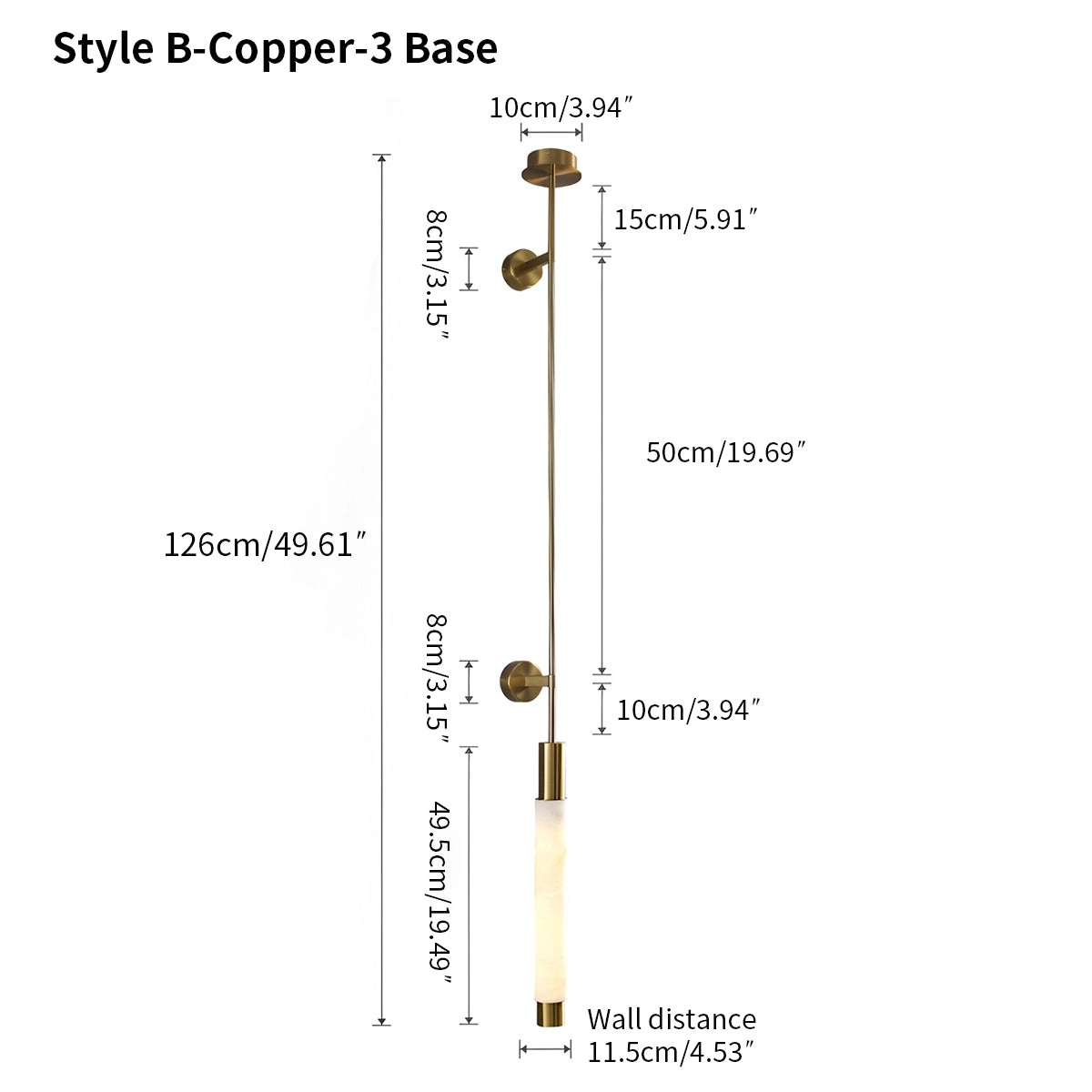 Antizer Modern Spanish Alabaster Long Strip Wall Lamp