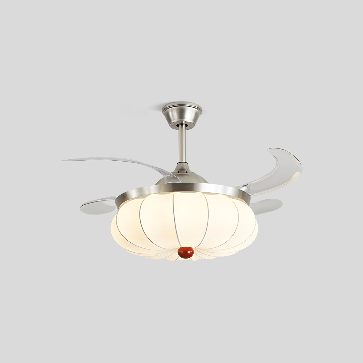 Antizer Retro Fabric Ceiling Fan Light for Dining Room