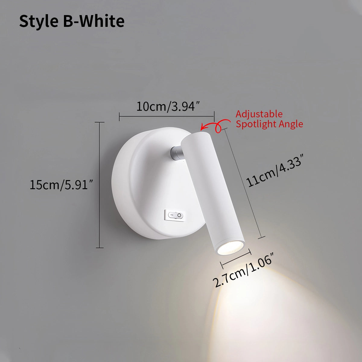 Antizer Nordic Minimalist Bedroom Sconce & Spotlight
