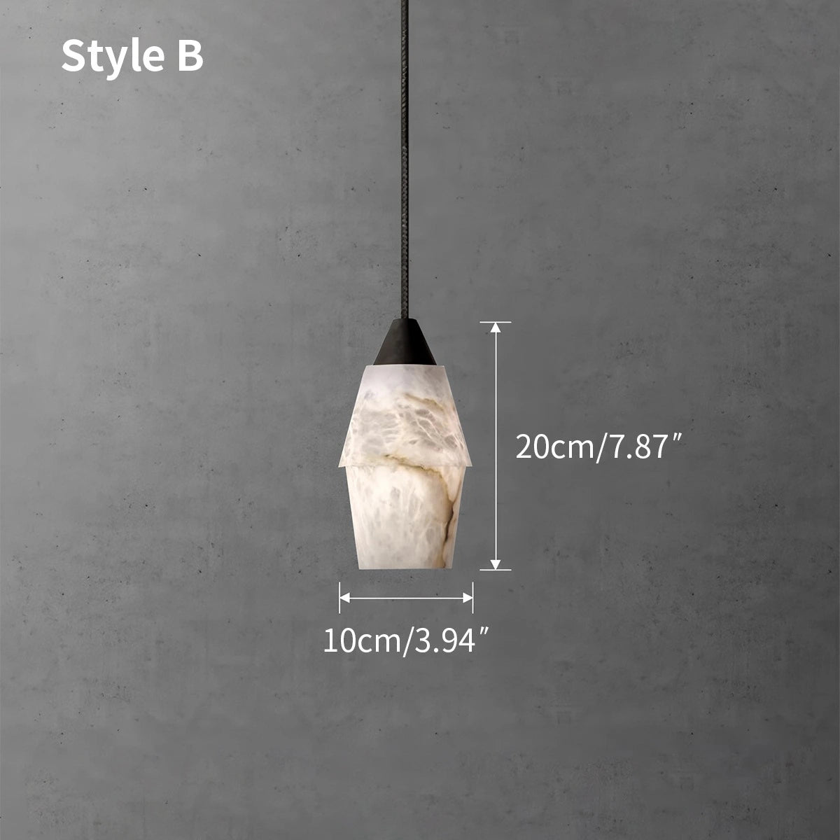 Antizer Natural Spanish Alabaster Pendant Light for Kitchen Island