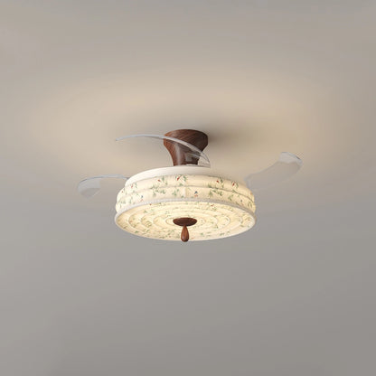 Antizer Fabric Silent Invisible Ceiling Fan Light