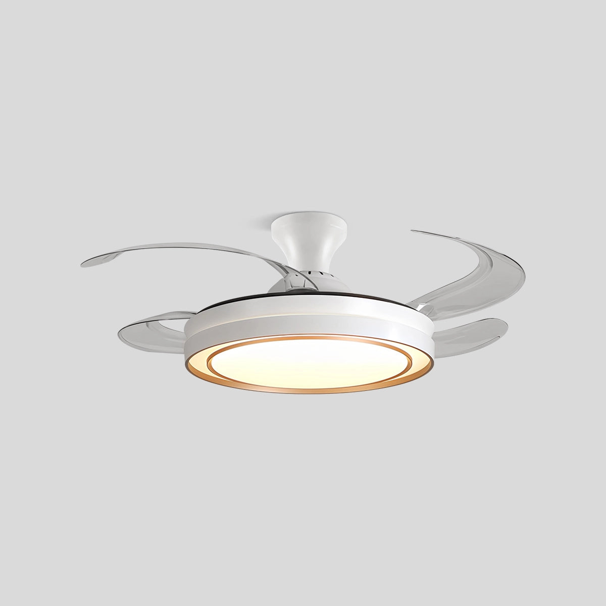 Antizer Modern Round Ceiling Fan Light with Remote Control