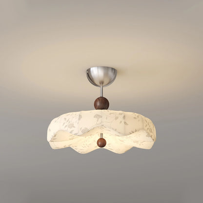 Antizer Flower Fabric Cover Ceiling Lamp for Bedroom