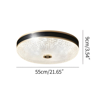 Antizer Crystal Glass Ceiling Light Ultrathin Circular