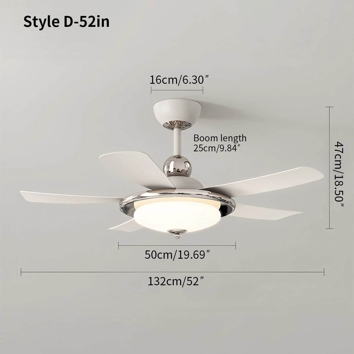 Antizer Silent Ceiling Fan with Light & Remote Control