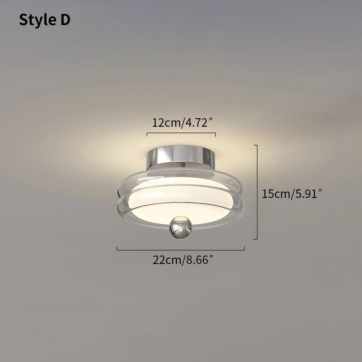Antizer Vintage Cream Mini Ceiling Light for Hallway