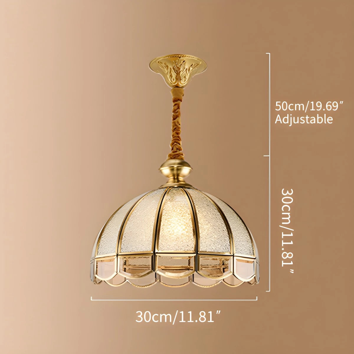 Antizer European Style Copper Pendant Light for Living Room