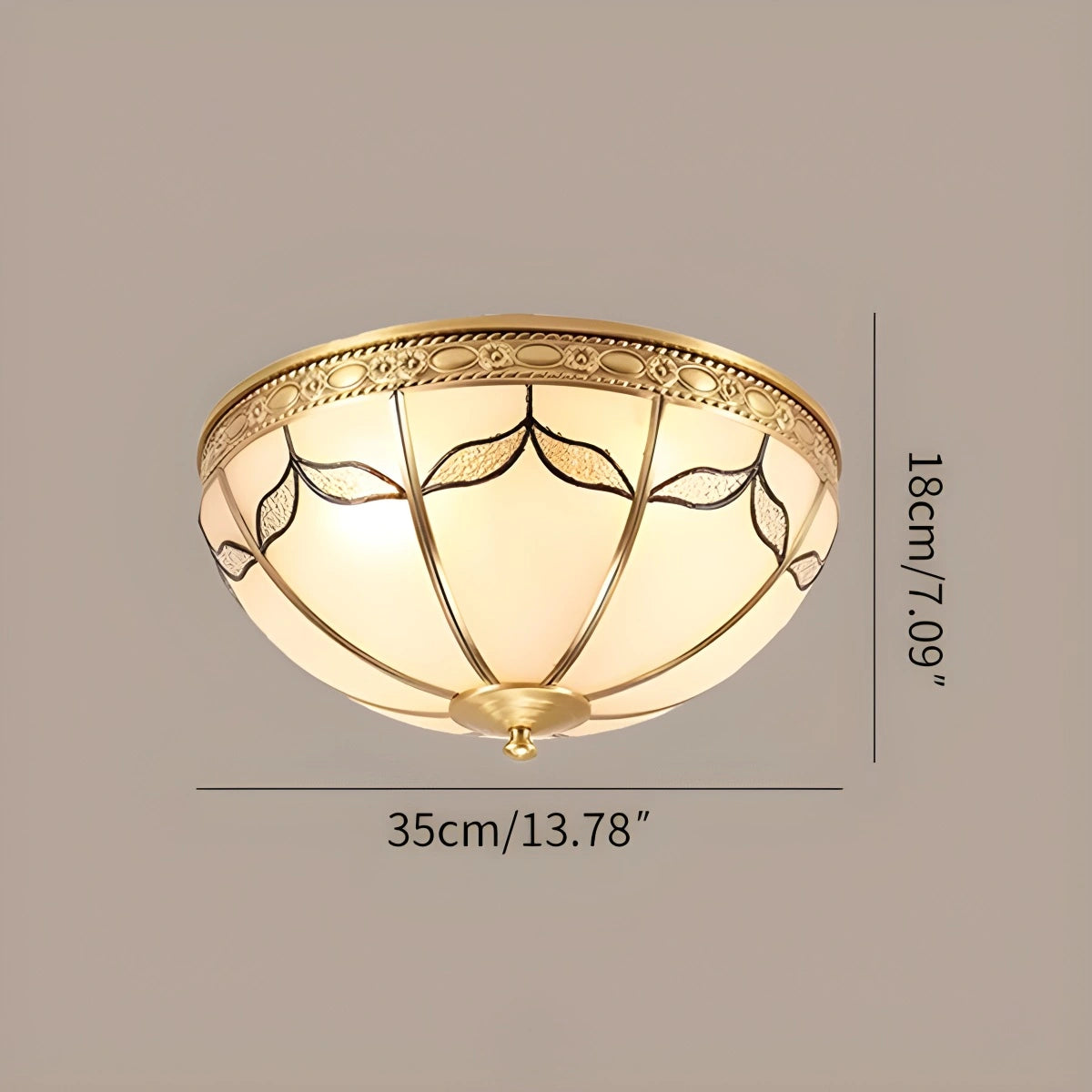 Antizer European Retro Glass Ceiling Light