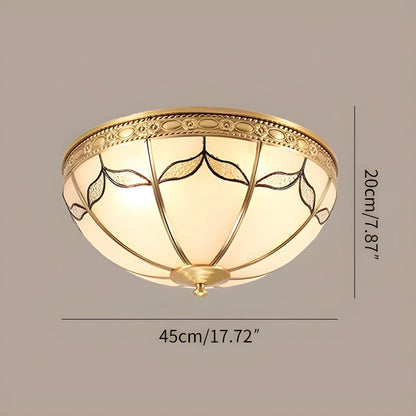 Antizer European Retro Glass Ceiling Light