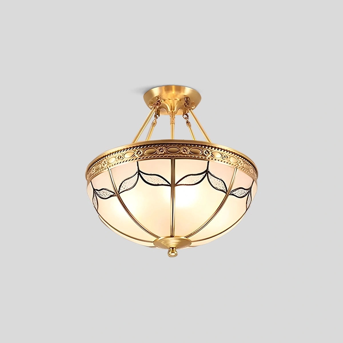 Antizer European Retro Glass Ceiling Light
