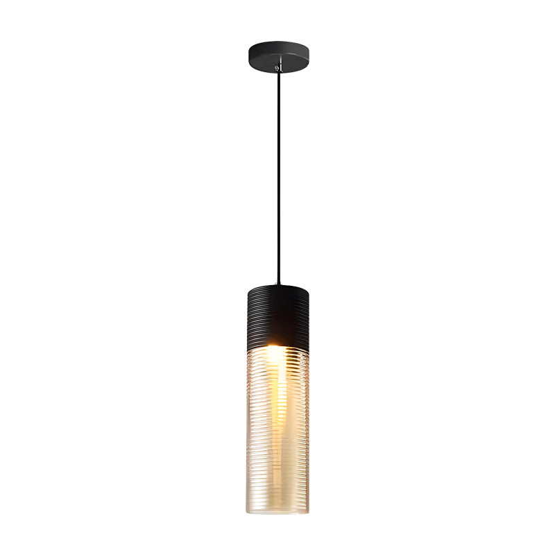 Industrial Style Glass Pendant Light