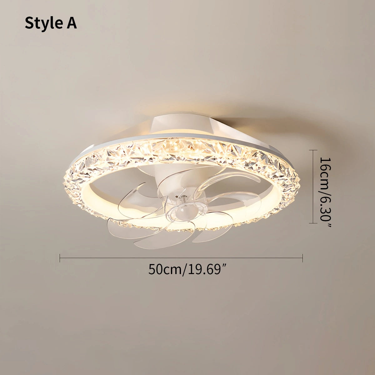 Antizer Creative Circular LED Ceiling Fan Light