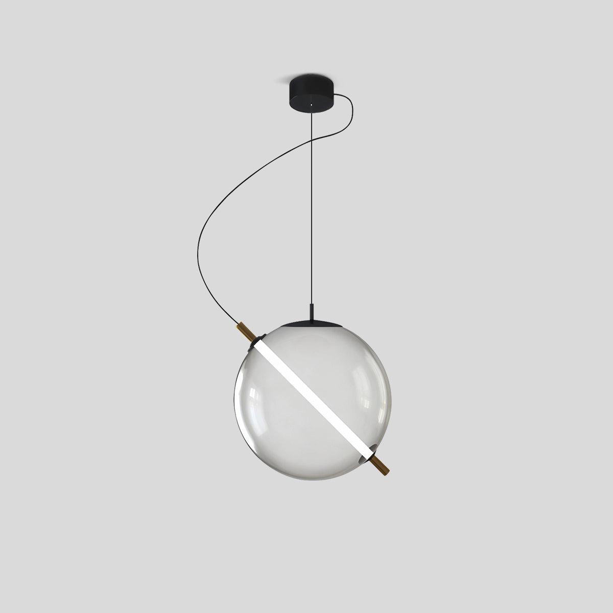Antizer Nordic Round Glass Pendant & Table Light