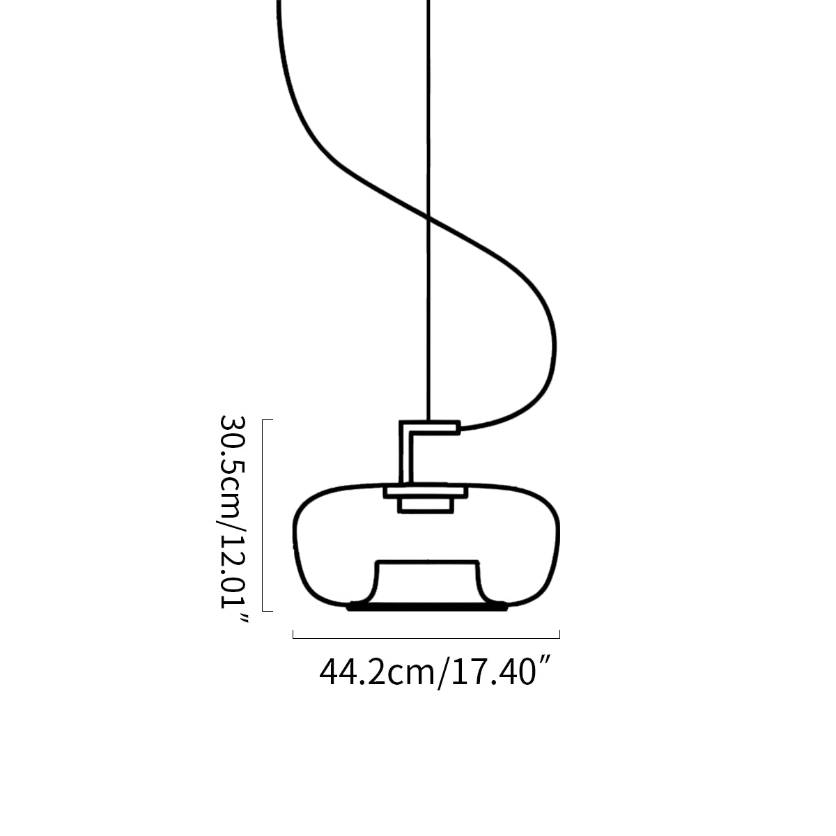 Antizer Nordic Minimalist Glass Pendant Light