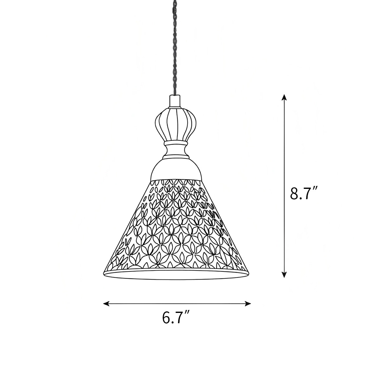 Antizer Chrasy Ceramics Pendant Lamp for Dining Area