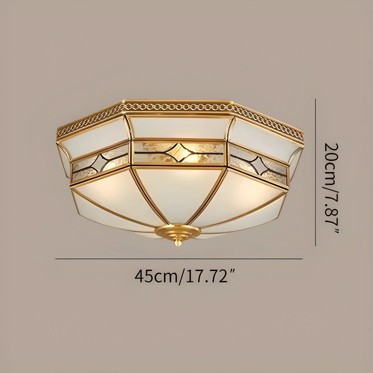 Antizer European Retro Glass Ceiling Light