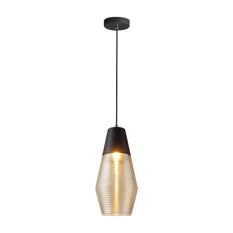 Industrial Style Glass Pendant Light