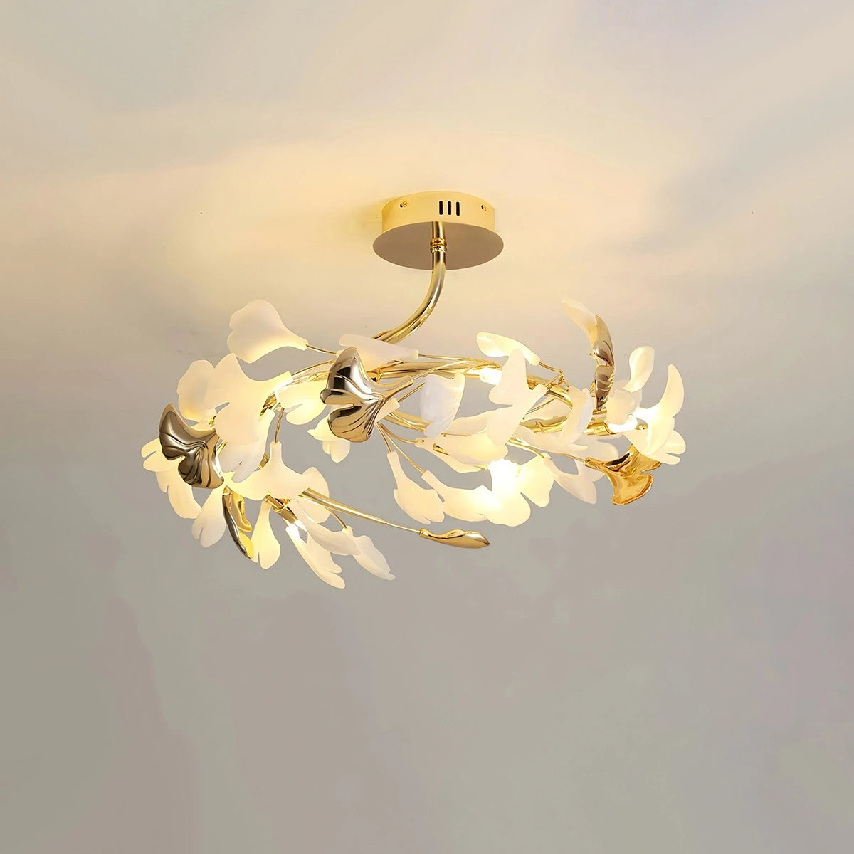 Antizer Ginkgo Rotating Ceiling Lamp for Bedroom Style B