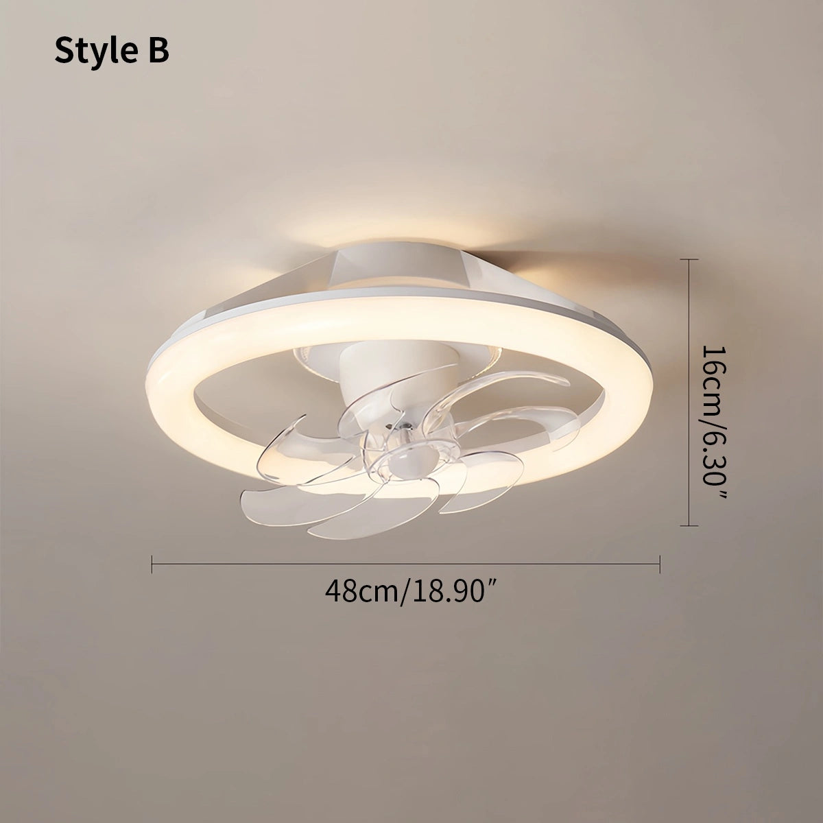 Antizer Creative Circular LED Ceiling Fan Light